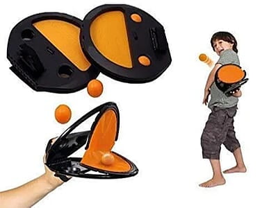 Throw & Catch Ball Game Fun Toy Catch and Throw Ball Outdoor Games for Kids Mix Colors Full Size 1 Set