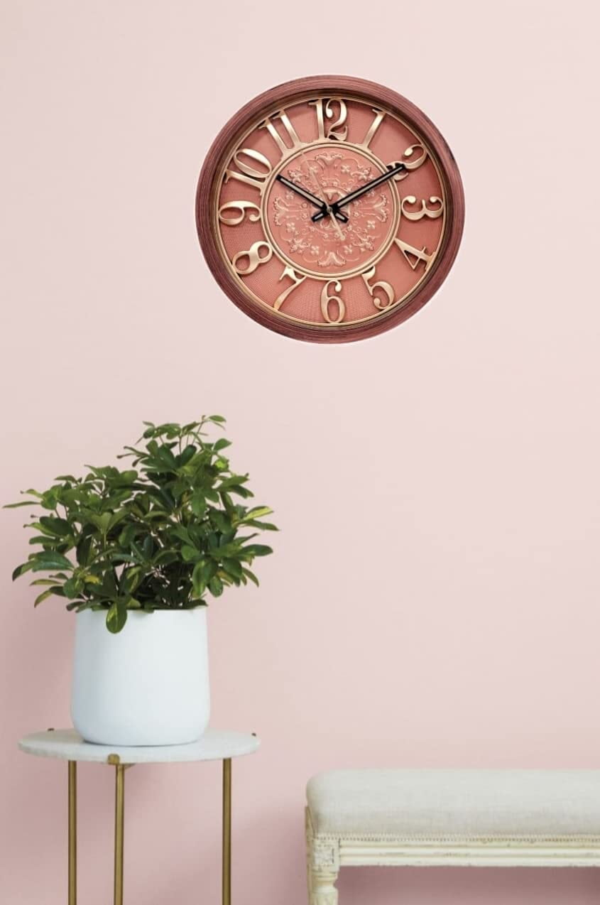 Vintage Product Designer Analogue Round Wall Clock Copper Finish (12 x 12 Inch) Vintage Product Designer Analogue Round Wall Clock Copper Finish (12 x 12 Inch)