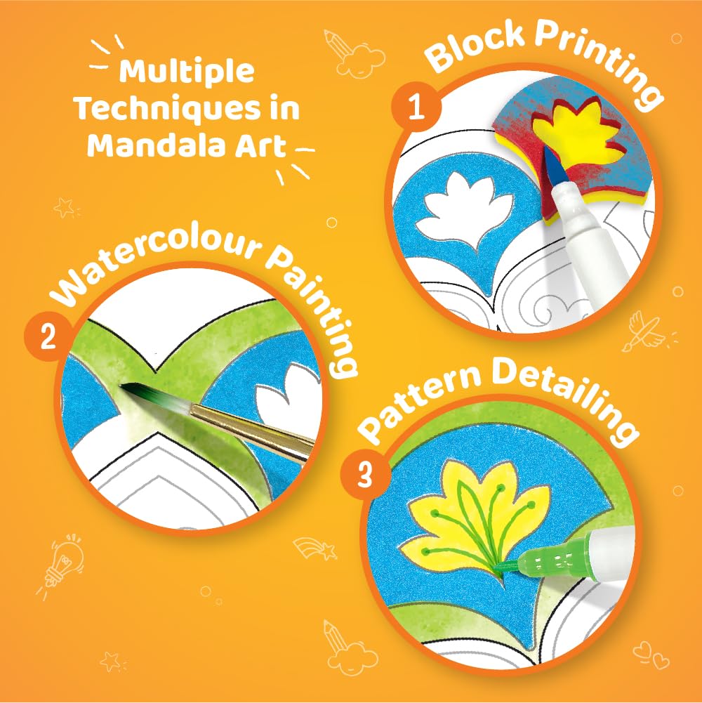Imagimake Mandala Art Kit | Art and Craft Kit for Girls Imagimake Mandala Art Kit | Art and Craft Kit for Girls