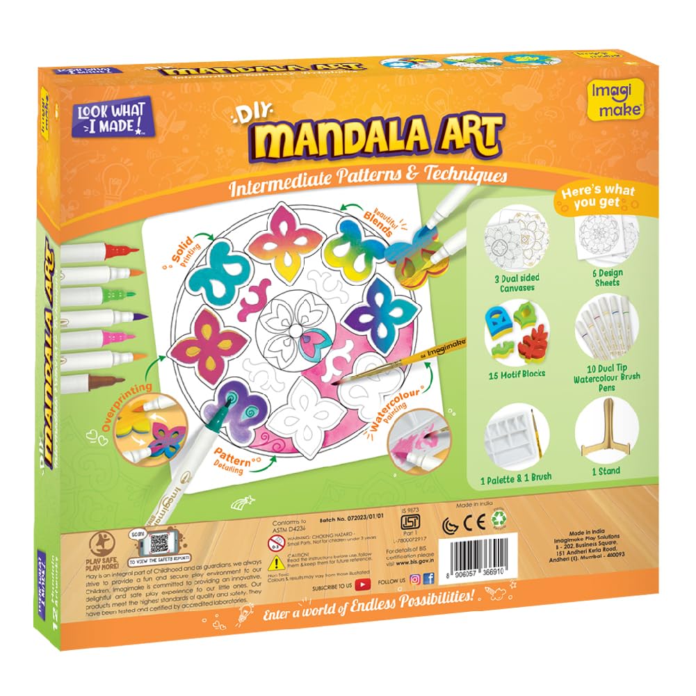 Imagimake Mandala Art Kit | Art and Craft Kit for Girls Imagimake Mandala Art Kit | Art and Craft Kit for Girls