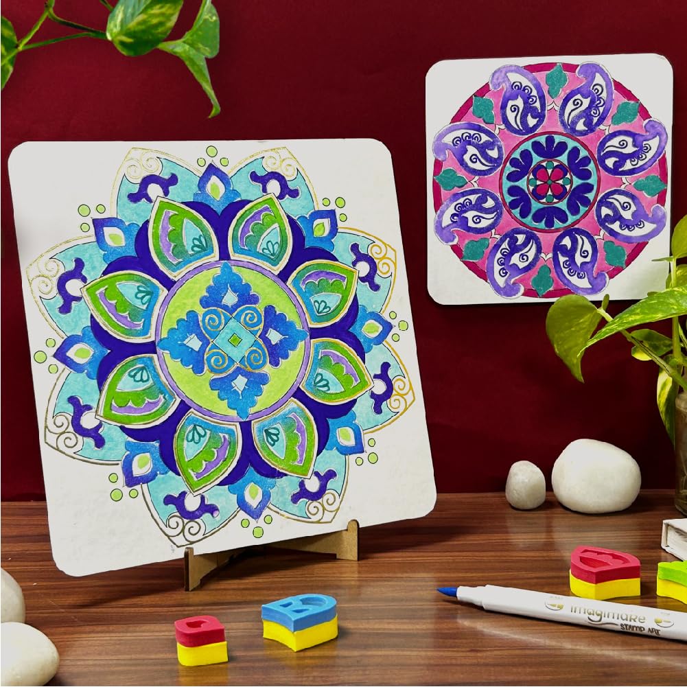 Imagimake Mandala Art Kit | Art and Craft Kit for Girls Imagimake Mandala Art Kit | Art and Craft Kit for Girls