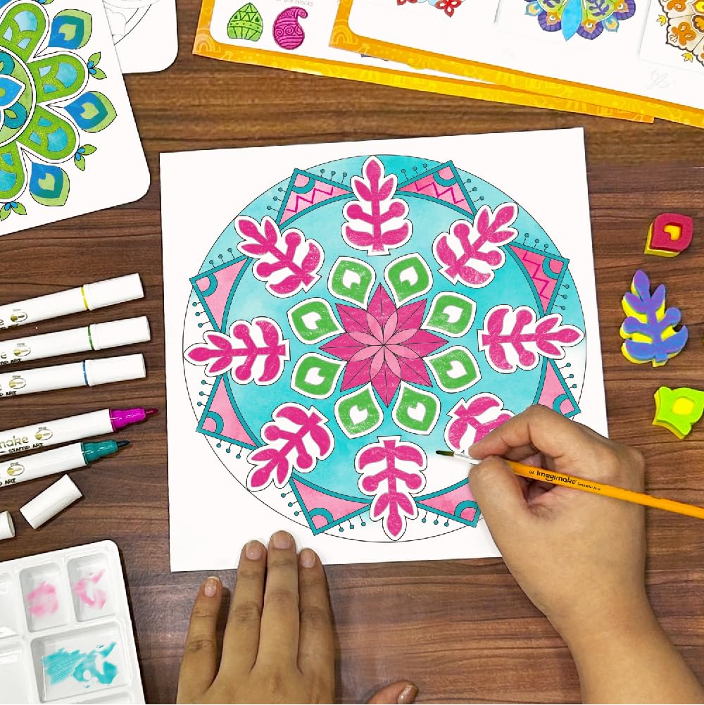 Imagimake Mandala Art Kit | Art and Craft Kit for Girls Imagimake Mandala Art Kit | Art and Craft Kit for Girls