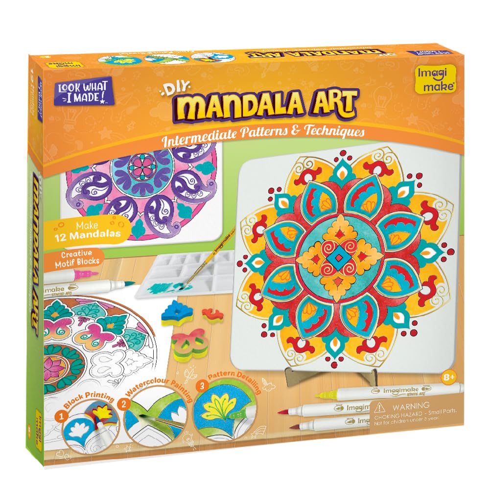 Imagimake Mandala Art Kit | Art and Craft Kit for Girls Imagimake Mandala Art Kit | Art and Craft Kit for Girls